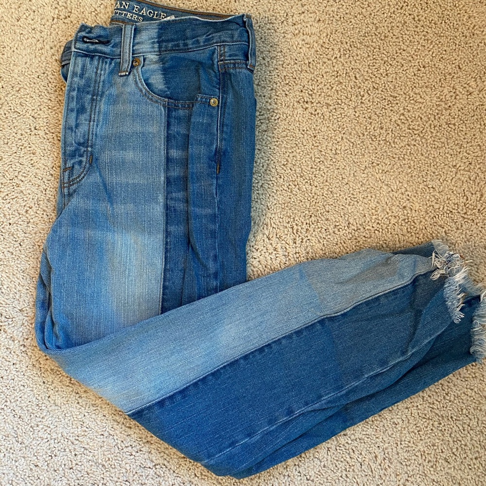 American Eagle two-toned jeans
